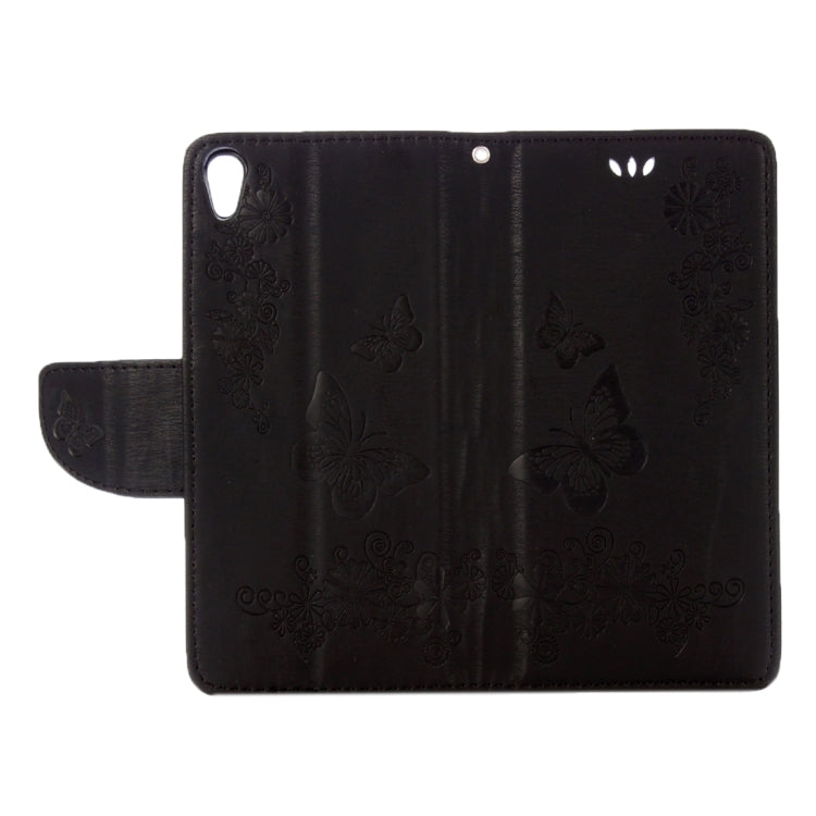 For Sony Xperia E5 Butterflies Embossing Horizontal Flip Leather Case with Holder & Card Slots & Wallet & Lanyard My Store