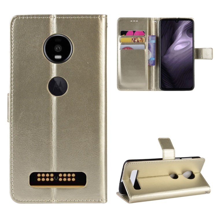 Retro Crazy Horse Texture Horizontal Flip Leather Case for Motorola Moto Z4 Play, with Holder & Card Slots & Wallet & Lanyard My Store