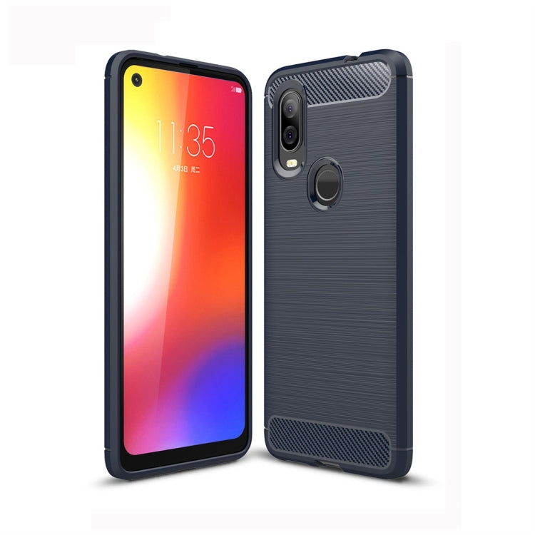 Brushed Texture Carbon Fiber TPU Case for Motorola P40 My Store