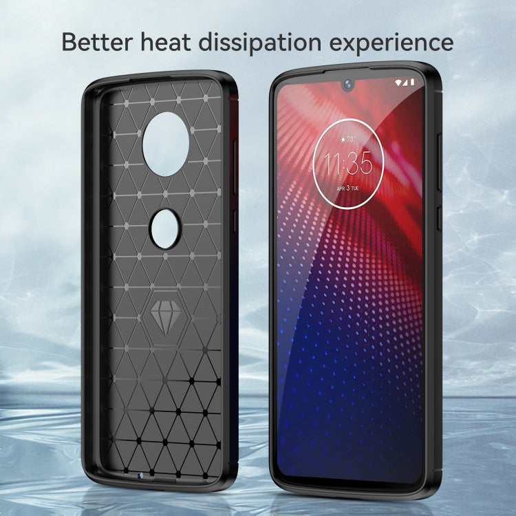 Brushed Texture Carbon Fiber TPU Case for Motorola Moto Z4 Play My Store