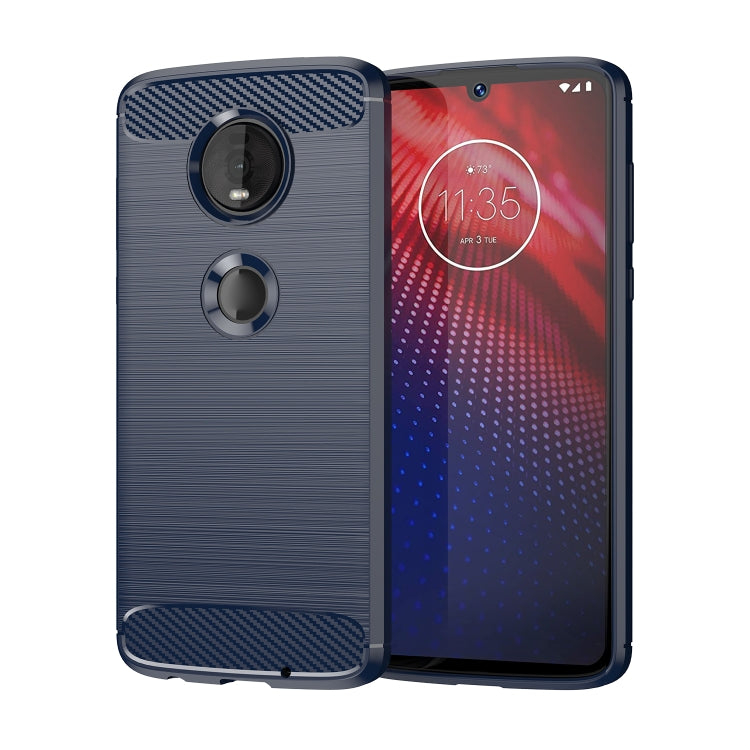 Brushed Texture Carbon Fiber TPU Case for Motorola Moto Z4 Play My Store