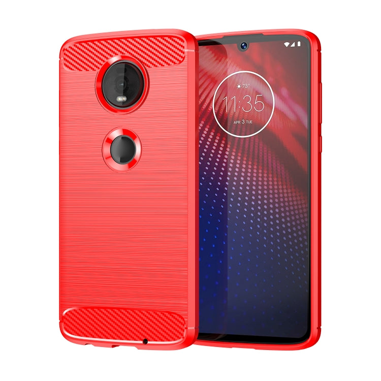 Brushed Texture Carbon Fiber TPU Case for Motorola Moto Z4 Play My Store