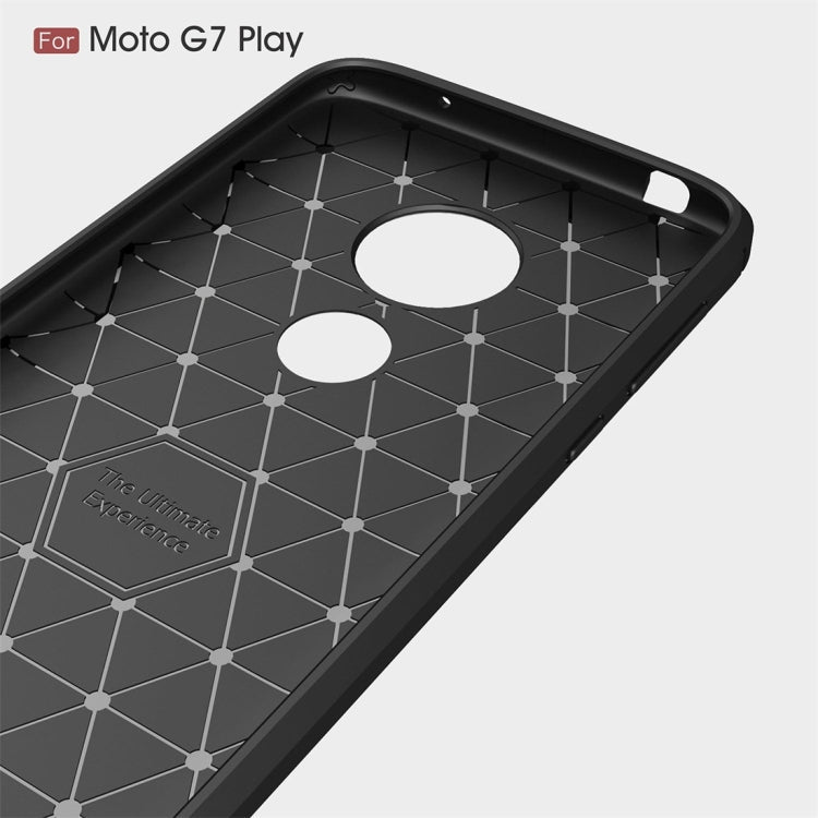 Brushed Texture Carbon Fiber TPU Case for Motorola Moto G7 Play EU Version My Store