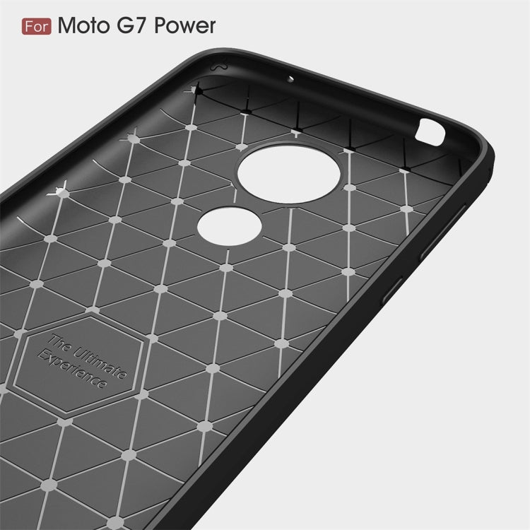 Brushed Texture Carbon Fiber TPU Case for Motorola Moto G7 Power EU Version My Store