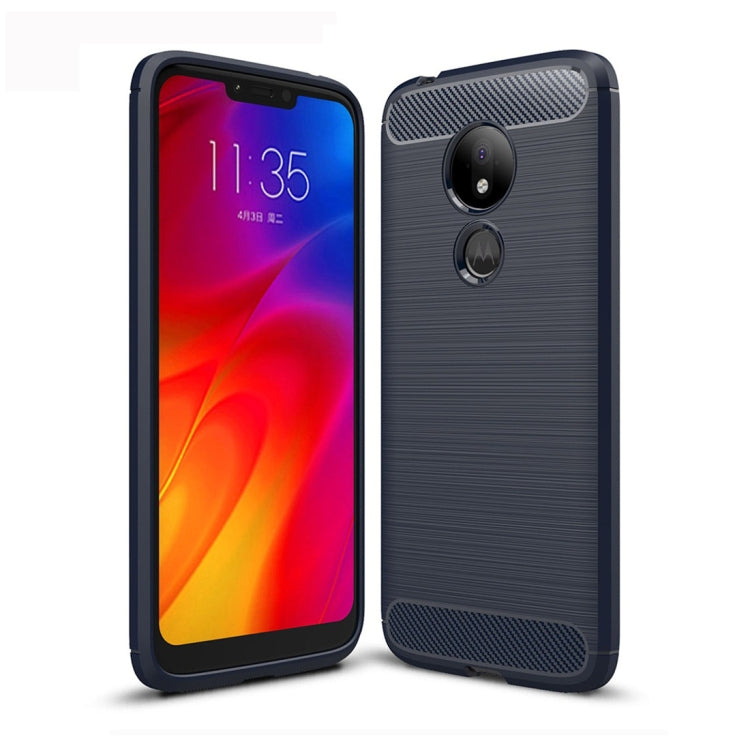 Brushed Texture Carbon Fiber TPU Case for Motorola Moto G7 Power EU Version My Store