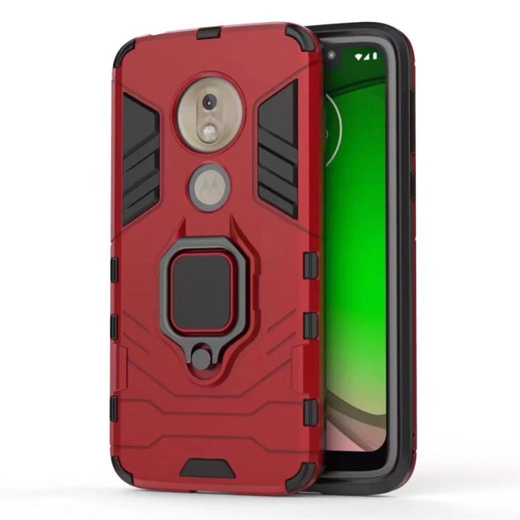 PC + TPU Shockproof Protective Case for Motorola Moto G7 Play, with Magnetic Ring Holder My Store