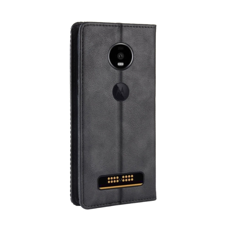 Magnetic Buckle Retro Crazy Horse Texture Horizontal Flip Leather Case for Moto Z4 Play, with Holder & Card Slots & Photo Frame My Store