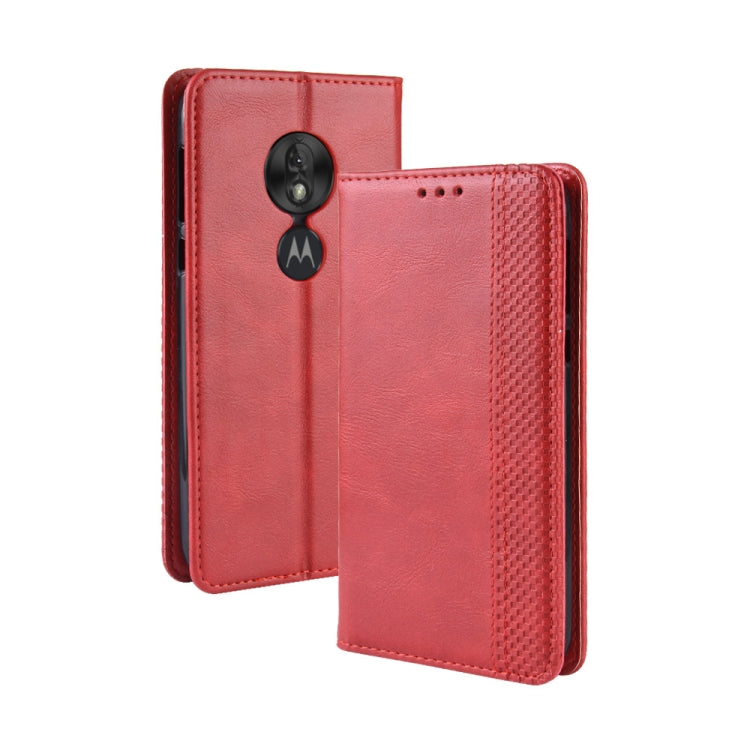 Magnetic Buckle Retro Texture Horizontal Flip Leather Case for Motorola Moto G7 Play (EU Version), with Holder & Card Slots & Wallet My Store