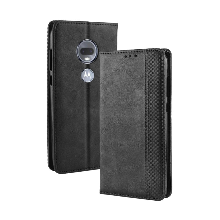 Magnetic Buckle Retro Texture Horizontal Flip Leather Case for Motorola Moto G7, with Holder & Card Slots & Wallet My Store