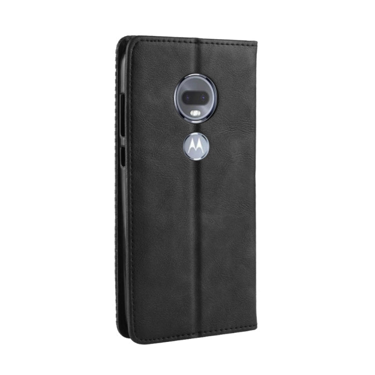 Magnetic Buckle Retro Texture Horizontal Flip Leather Case for Motorola Moto G7, with Holder & Card Slots & Wallet My Store