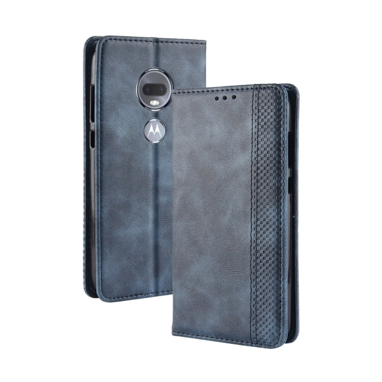 Magnetic Buckle Retro Texture Horizontal Flip Leather Case for Motorola Moto G7, with Holder & Card Slots & Wallet My Store