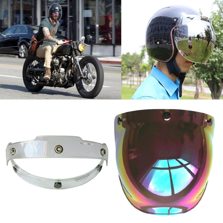 Soman Motorcycle Bubble Visor Open Face Helmet Visor Helmet Windshield Shield with Transparent Frame ÎҵÄÉ̵ê