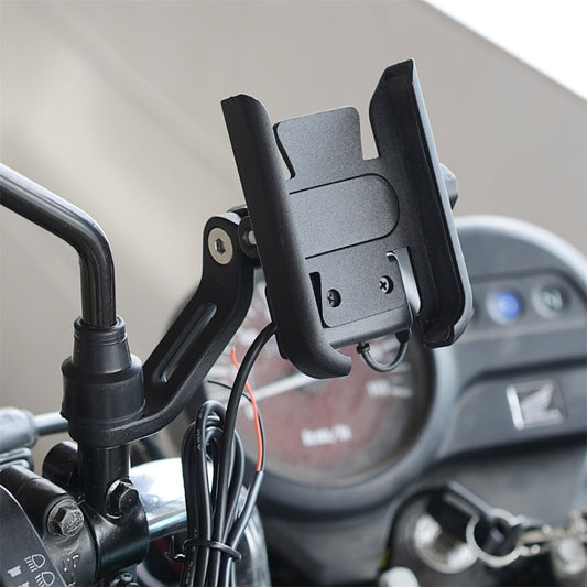 CS-856D1 Motorcycle Rotatable Chargeable Aluminum Alloy Mobile Phone Holder, Mirror Holder Version ÎҵÄÉ̵ê