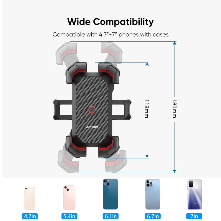 JOYROOM JR-ZS288 Motorcycle Mobile Phone Mount Holder