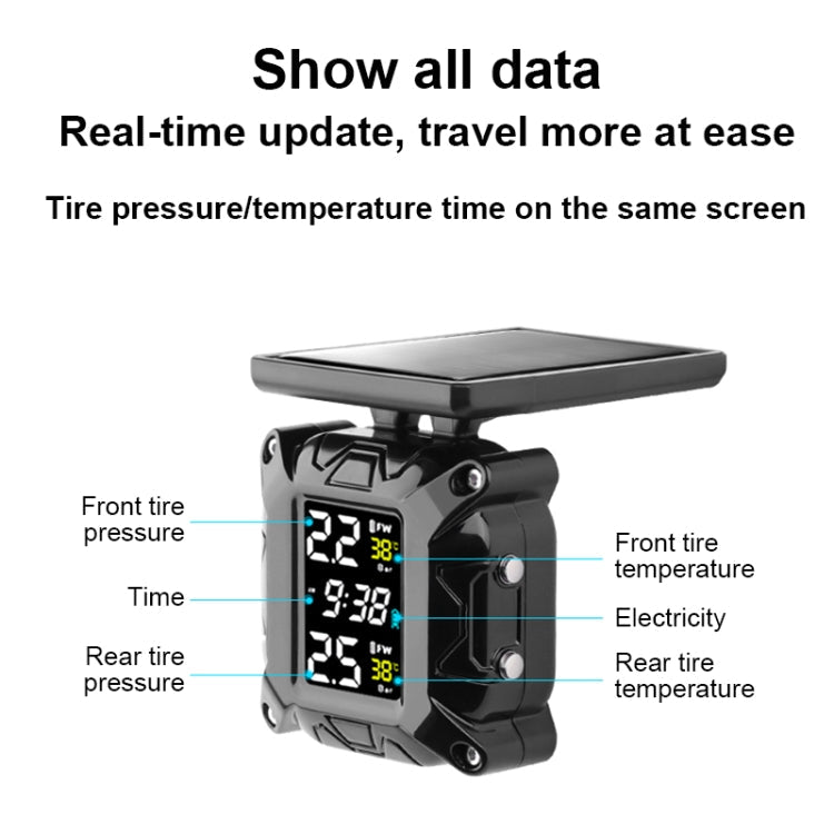 M4 Anti-vibration Motorcycles Tire Pressure Monitor with Anti-theft Screw Holder ÎҵÄÉ̵ê