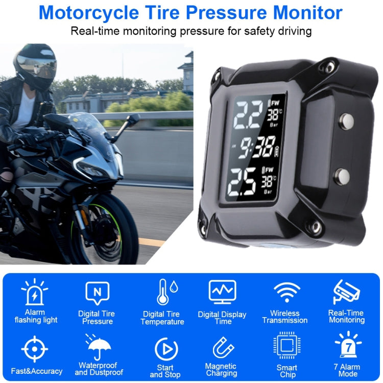 M6 Anti-vibration Motorcycles Tire Pressure Monitor with Anti-theft Screw Holder ÎҵÄÉ̵ê