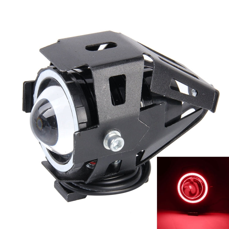 U7 10W 1000LM CREE LED Life Waterproof Headlamp Light with Angel Eyes Light for Motorcycle / SUV, DC 12V