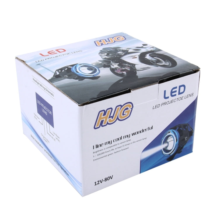 U7 10W 1000LM CREE LED Life Waterproof Headlamp Light with Angel Eyes Light for Motorcycle / SUV, DC 12V ÎҵÄÉ̵ê