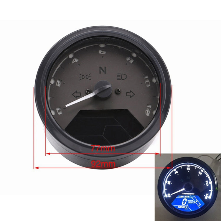 Speedpark Universal Motorcycle Retro Modified Instrument Odometer LCD Instrument Assembly ÎҵÄÉ̵ê