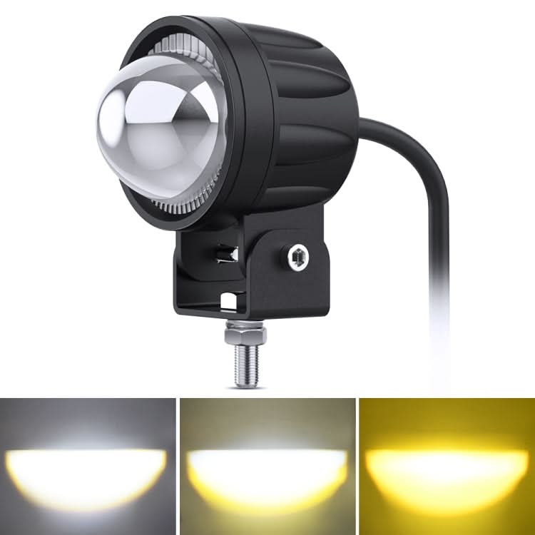 S4 DC9-30V 30W 6000K/3000K 6000LM 6LEDs ZES-3575 Motorcycle Double Color Spotlight ÎҵÄÉ̵ê