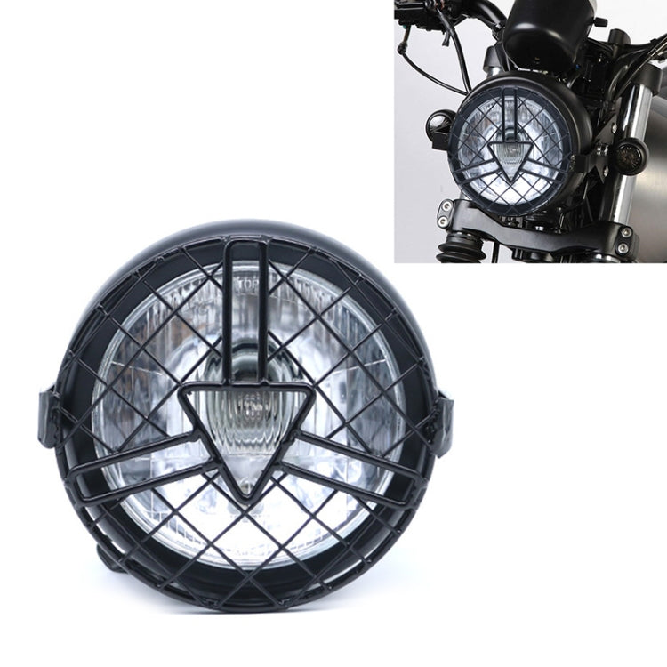 Motorcycle Arrowhead Reticular Retro Lamp LED Headlight Modification Accessories for CG125 / GN125