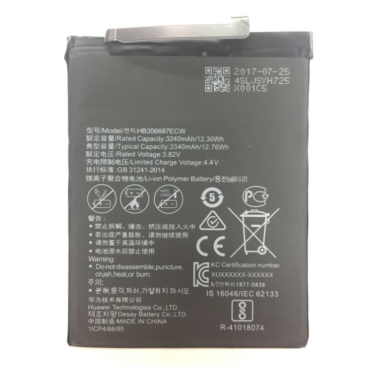 3240mAh Li-Polymer Battery HB356687ECW for Huawei nova 2 Plus / BAC-AL00 / Honor Play 7X My Store