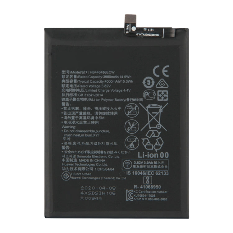 HB446486ECW for Huawei Enjoy 10 Plus Li-ion Polymer Battery