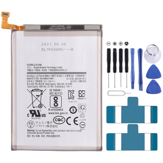 Original 6000mAh EB-BM207ABY Li-ion Battery Replacement for Samsung Galaxy M30s SM-M307/M21 SM-M215/M31 SM-M315 My Store