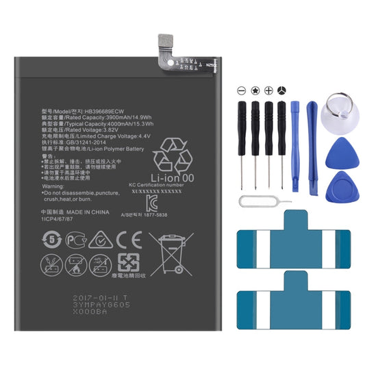 4000mAh HB396689ECW Li-Polymer Battery Replacement for Huawei Y7 Prime / Y7 2017 / Enjoy 7 Plus