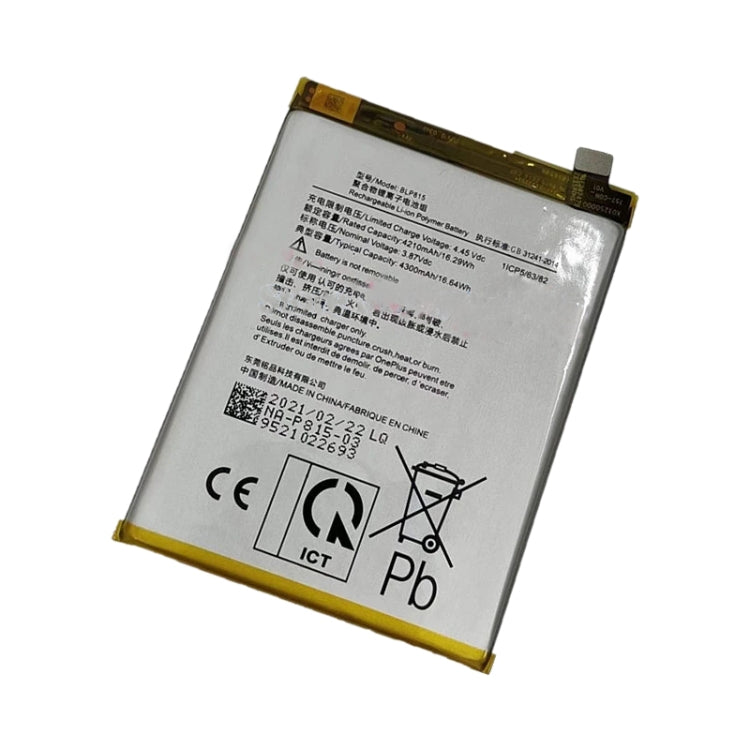 BLP815 4300mAh for OnePlus Nord N10 Li-Polymer Battery My Store