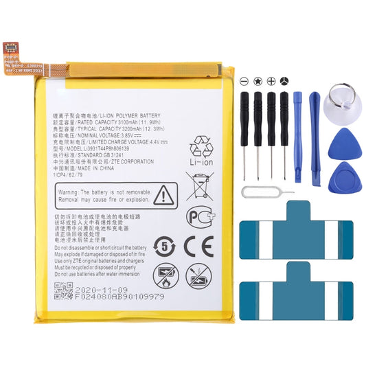 3200mAh Li3931T44P8h806139 Li-Polymer Battery for ZTE Blade V9 / V10 / V9 Vita / V10 Vita / A5 (2020) My Store