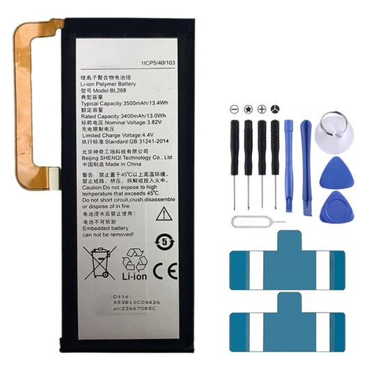 3500mAh BL268 for Lenovo ZUK Z2 Li-Polymer Battery My Store