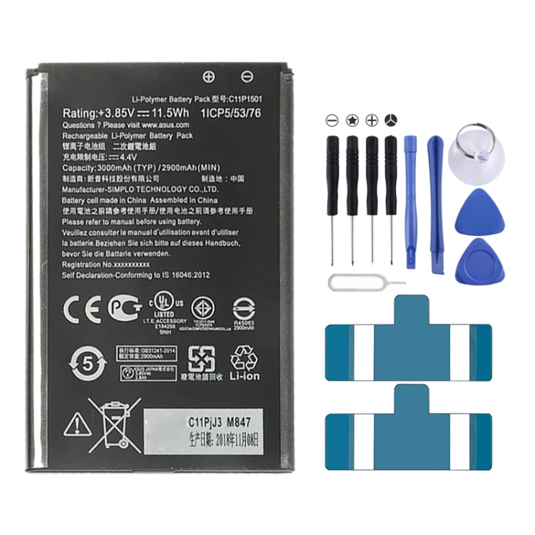 2900mAh C11P1501 Li-Polymer Battery for Asus ZenFone 2 Laser / Zenfone Selfie ZD551KL ZE601KL ZE550KL My Store