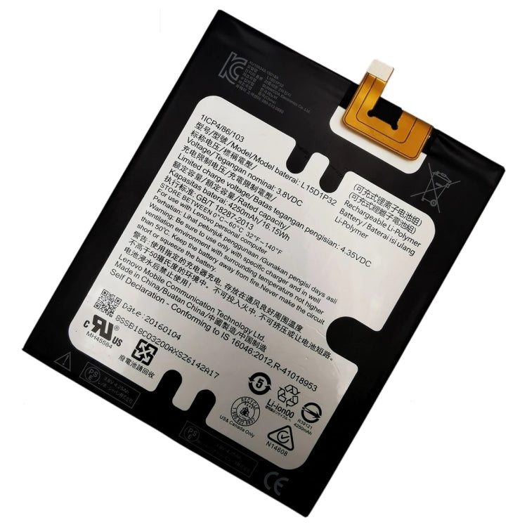 4250mAh L15D1P32 Li-Polymer Battery for Lenovo Tab3 8 Plus TB-8703F 8703N 8703X My Store