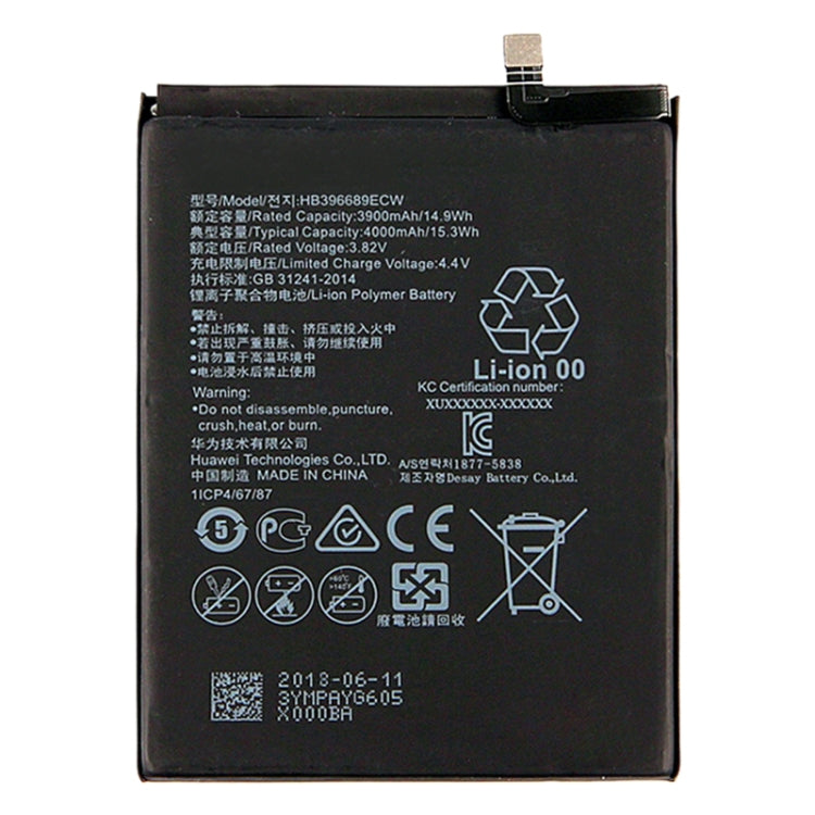 HB396689ECW Li-ion Polymer Battery for Huawei Mate 9 / Mate 9 Pro / Honor 8C / Y9 (2018) My Store