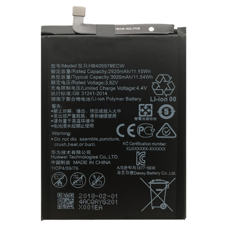 HB405979ECW Li-ion Polymer Battery for Huawei Nova / Enjoy 6S / Honor 6C / Y5 2017 / P9 Lite My Store