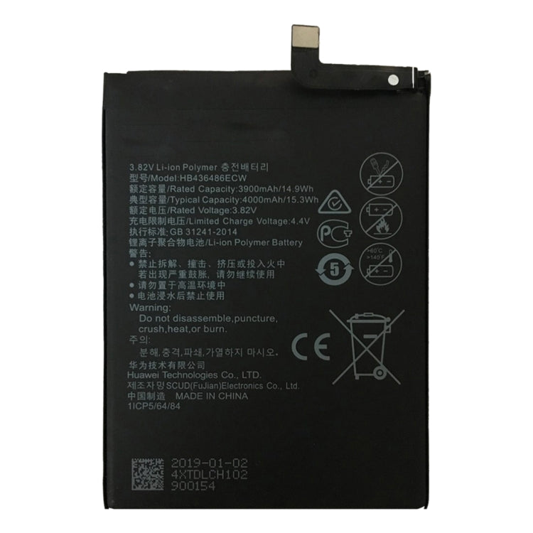 HB436486ECW Li-ion Polymer Battery for Huawei Mate 10 / Mate 10 Pro / Mate 10 Lite / P20 Pro / P30 Pro My Store