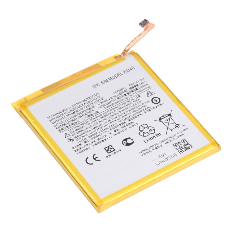 For Motorola Moto G8 Plus XT201/XT2019-2 4000mAh Replacement Li-Polymer Battery KD40