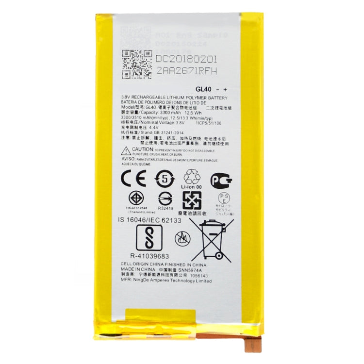 3300mAh Li-Polymer Battery GL40 for Motorola Moto Z Play / XT1635 / XT1635-01 / XT1635-02 / XT1635-03 My Store