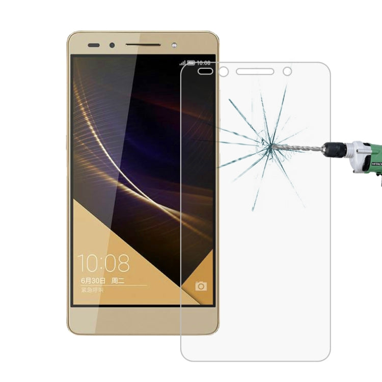 10 PCS for Huawei Honor 7 Plus 0.26mm 9H Surface Hardness 2.5D Explosion-proof Tempered Glass Screen Film