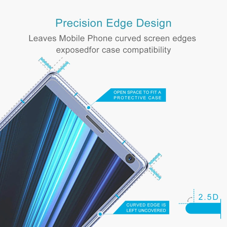 10 PCS 0.26mm 9H 2.5D Explosion-proof Tempered Glass Film for Sony Xperia XA3