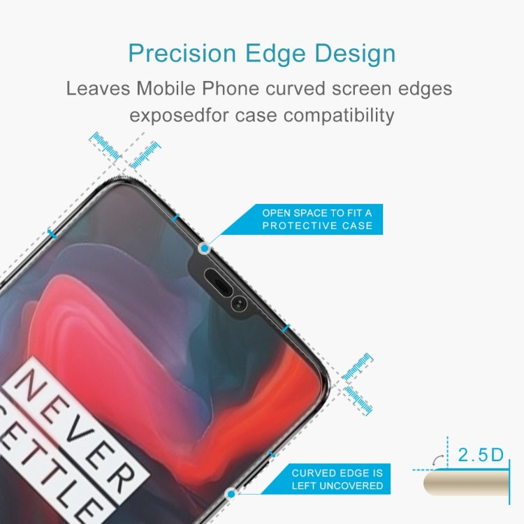 0.26mm 9H 2.5D Tempered Glass Film for OnePlus 6