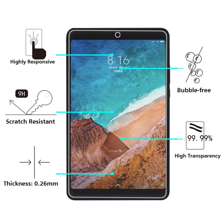 75 PCS 0.26mm 9H Surface Hardness Explosion-proof Tempered Glass Film for Xiaomi Mi Pad 4 My Store