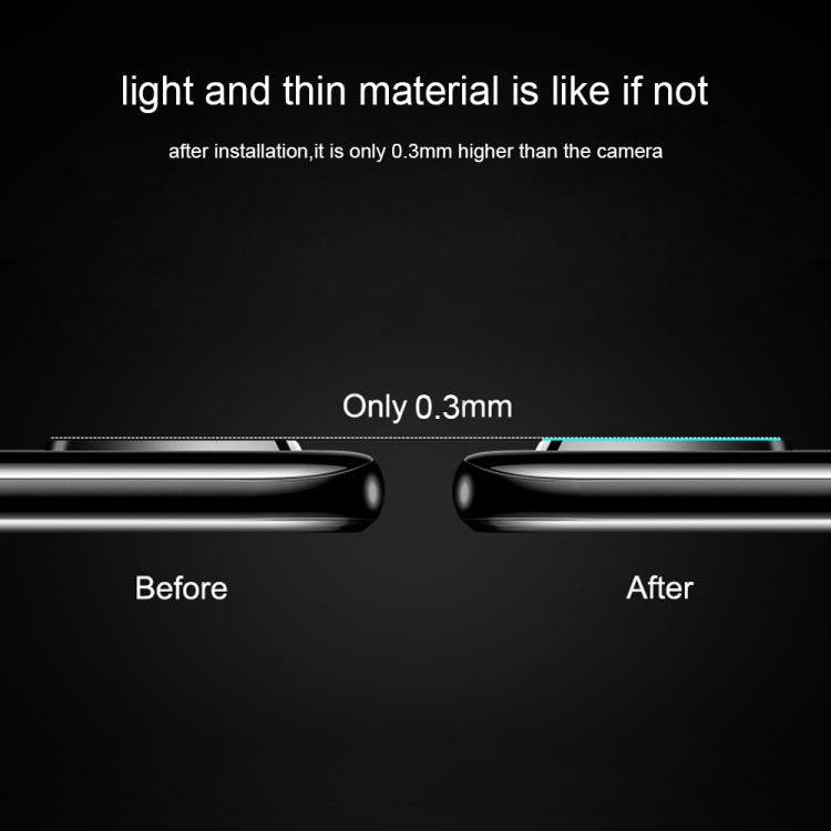 For Xiaomi Mi 10 0.3mm 9D 9H Rear Camera Lens Tempered Glass Film  + Lens Ring Frame My Store