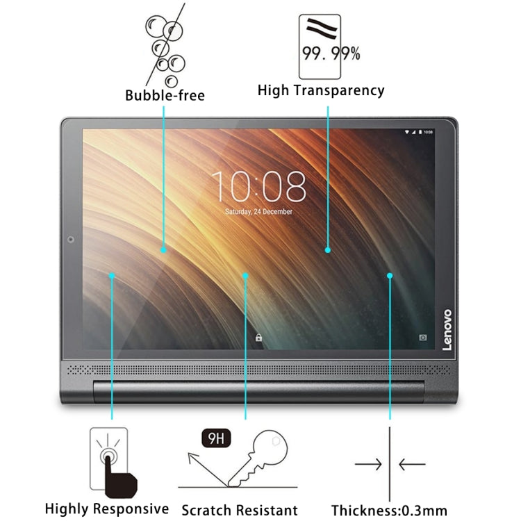 For Lenovo YOGA Tab3 Plus 10.1 inch 9H Surface Hardness Tempered Glass Screen Protector My Store