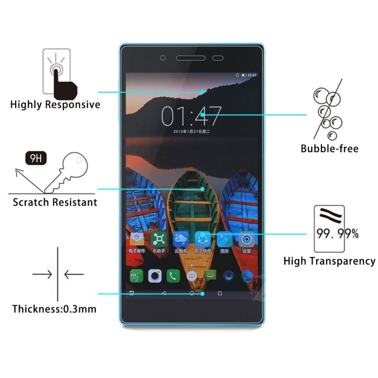 For Lenovo Tab3 7 Essential / 710F 0.3mm 9H Surface Hardness Tempered Glass Screen Protector My Store