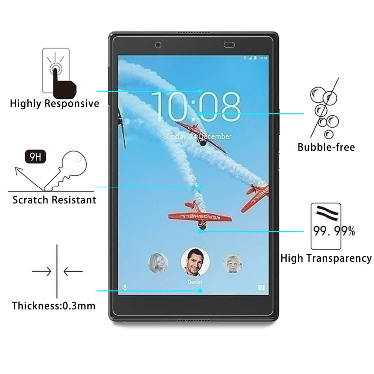 For Lenovo Tab4 8.0 inch / TB-8504 / TB-8504F / TB-8504X 0.3mm 9H Surface Hardness Tempered Glass Screen Protector My Store