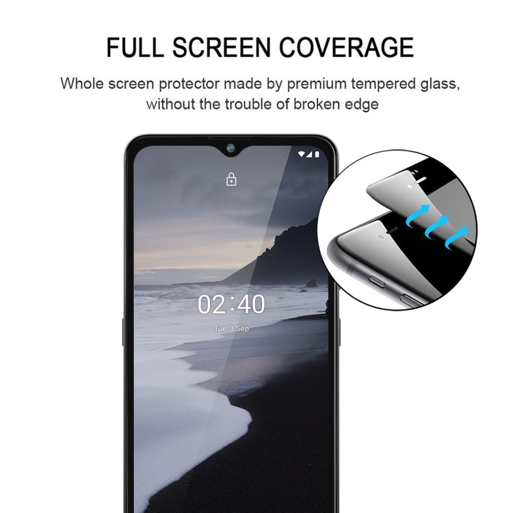 For Nokia 2.4 Full Glue Full Cover Screen Protector Tempered Glass Film