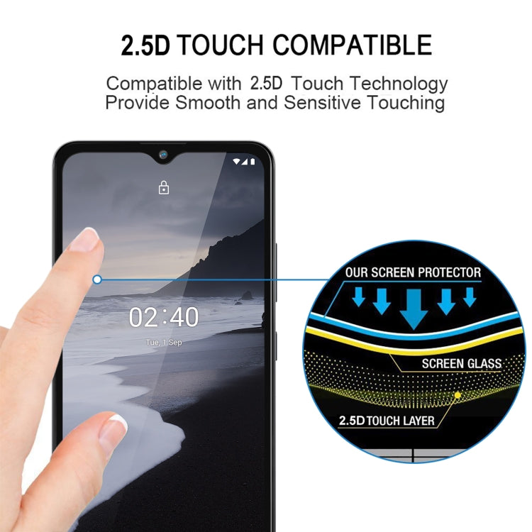 For Nokia 2.4 Full Glue Full Cover Screen Protector Tempered Glass Film