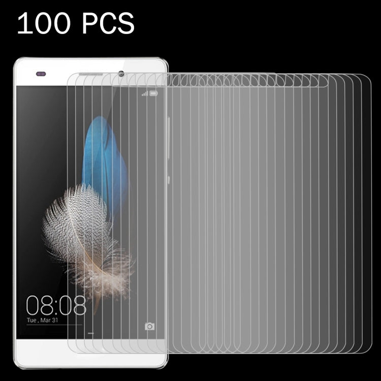 100 PCS for Huawei P8 Lite (2017) 0.26mm 9H Surface Hardness Explosion-proof Non-full Screen Tempered Glass Screen Film